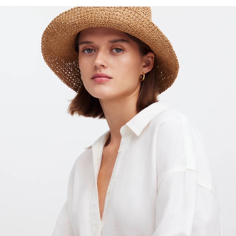 Madewell Tan Straw Hat